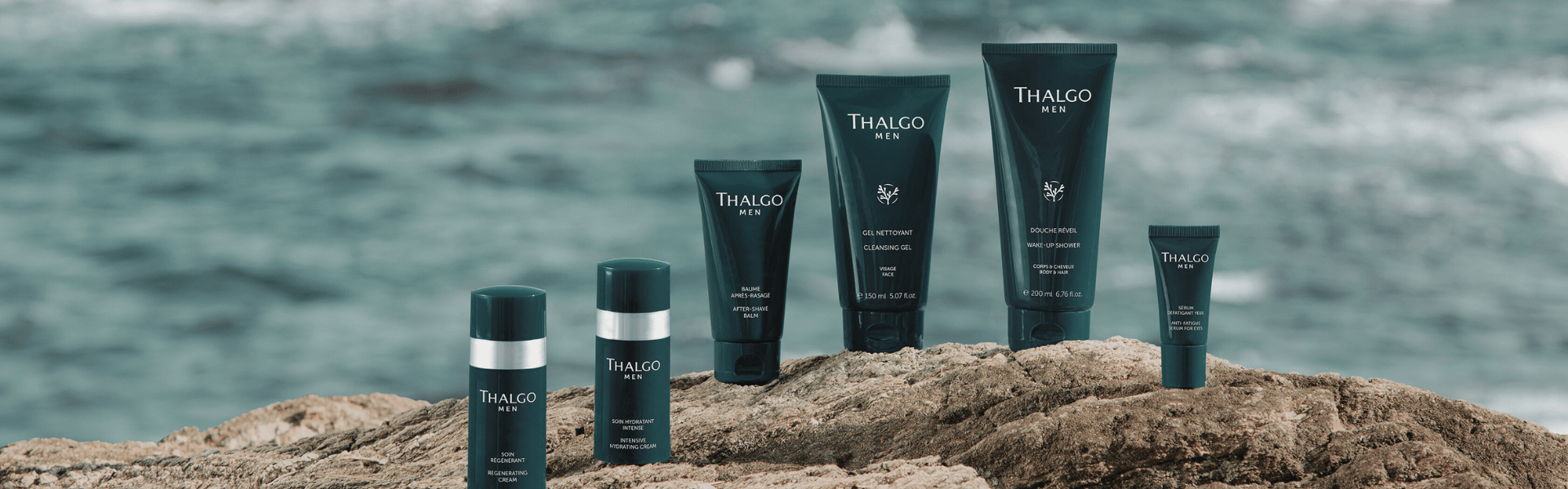 Thalgo Men Pflegeprodukte – maritime Männerkosmetik für Reinigung, Rasur und Anti-Aging.