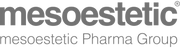 Mesoestetic Logo – transparente Version für professionelle Hautpflege mit medizinisch-kosmetischem Anspruch.