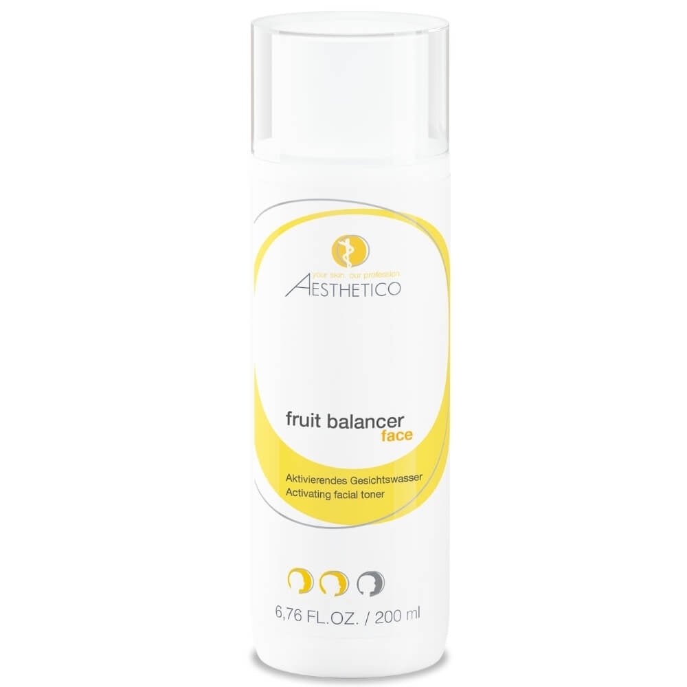 AESTHETICO Fruit Balancer – 200 ml klärendes Fruchtsäure-Gesichtswasser zur Verfeinerung des Hautbildes, ideal für die professionelle Anwendung