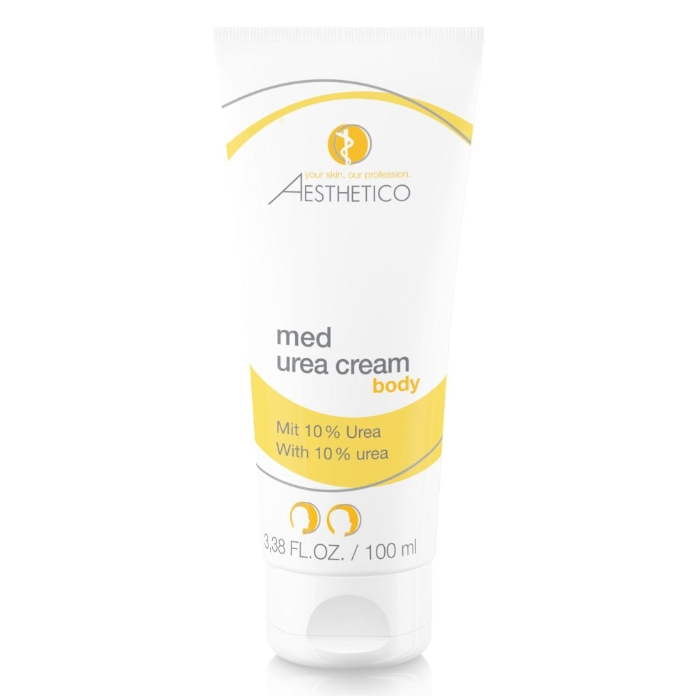 AESTHETICO Med Urea Cream – 100 ml feuchtigkeitsspendende Pflegecreme mit 10 % Urea, ideal für trockene und schuppige Haut