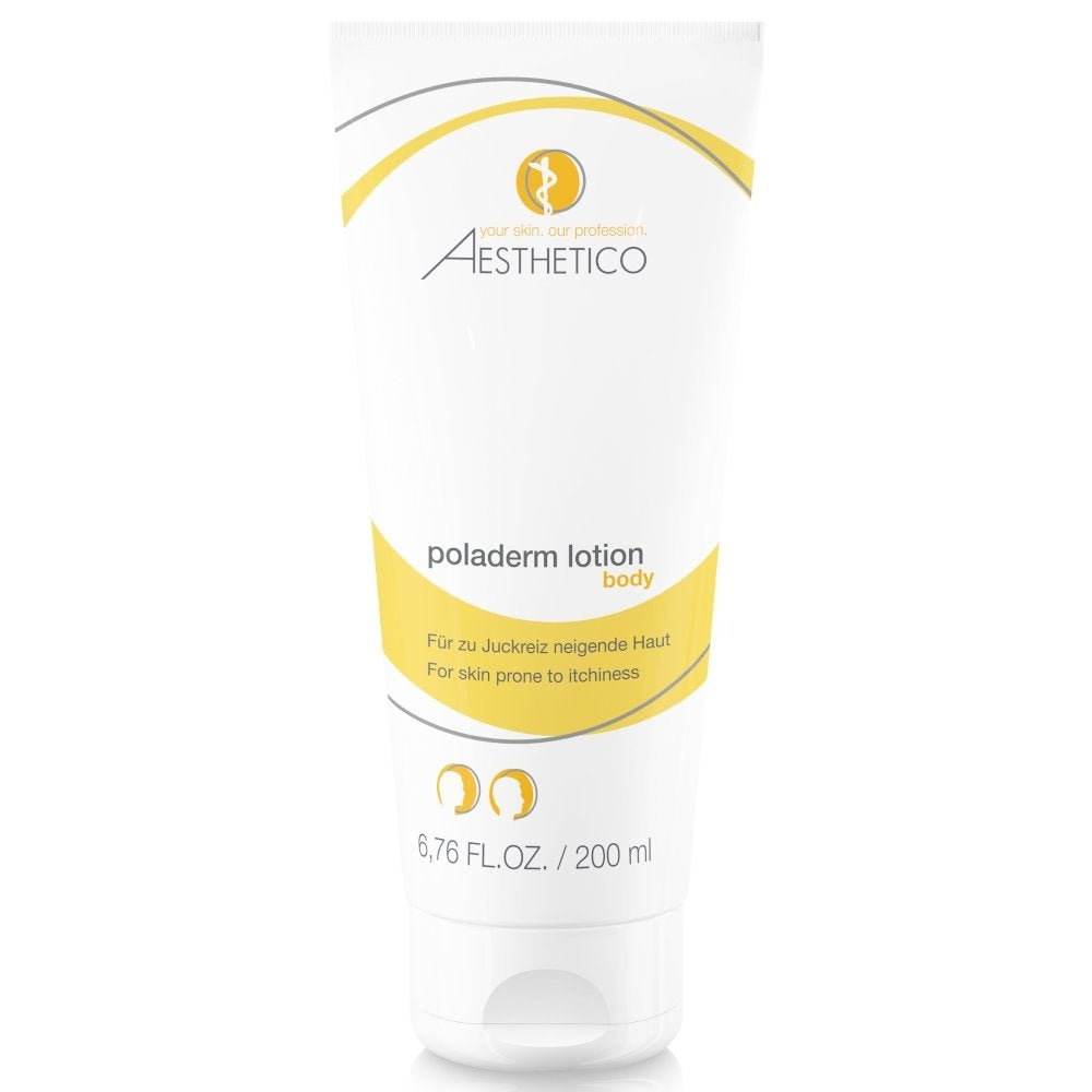 AESTHETICO Poladerm Lotion – 200 ml beruhigende und pflegende Körperlotion für empfindliche und gereizte Haut