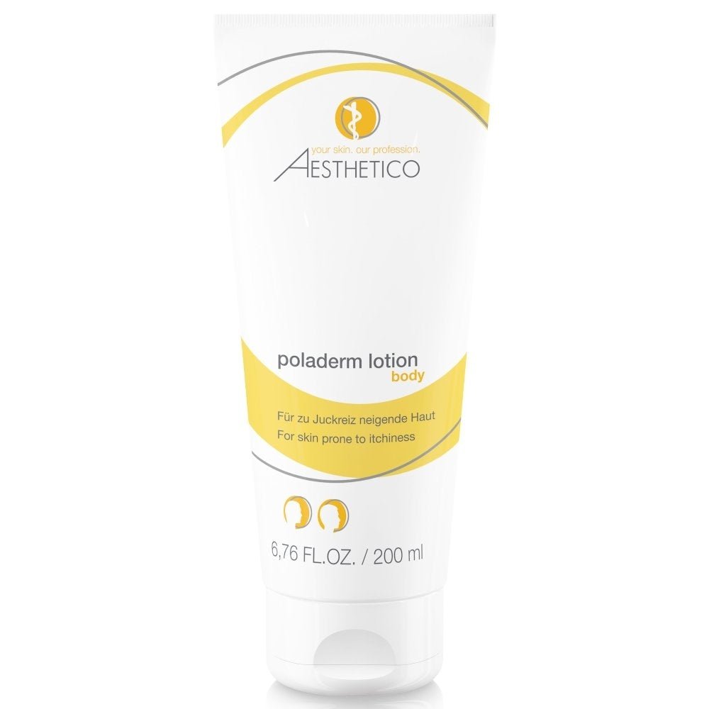 AESTHETICO Poladerm Lotion – 200 ml beruhigende und pflegende Körperlotion für empfindliche und gereizte Haut