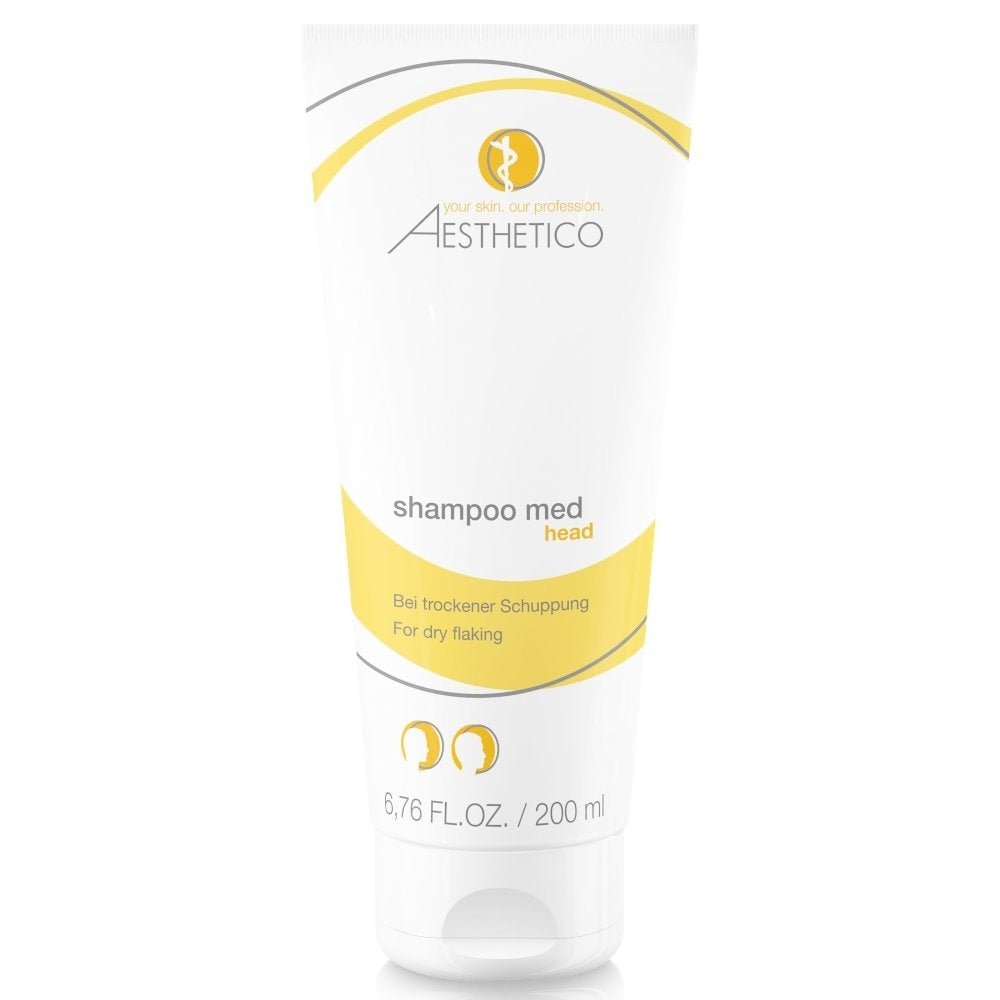 AESTHETICO Shampoo Med. – 200 ml medizinisches Shampoo zur Pflege empfindlicher und zu Irritationen neigender Kopfhaut, beruhigend und reinigend