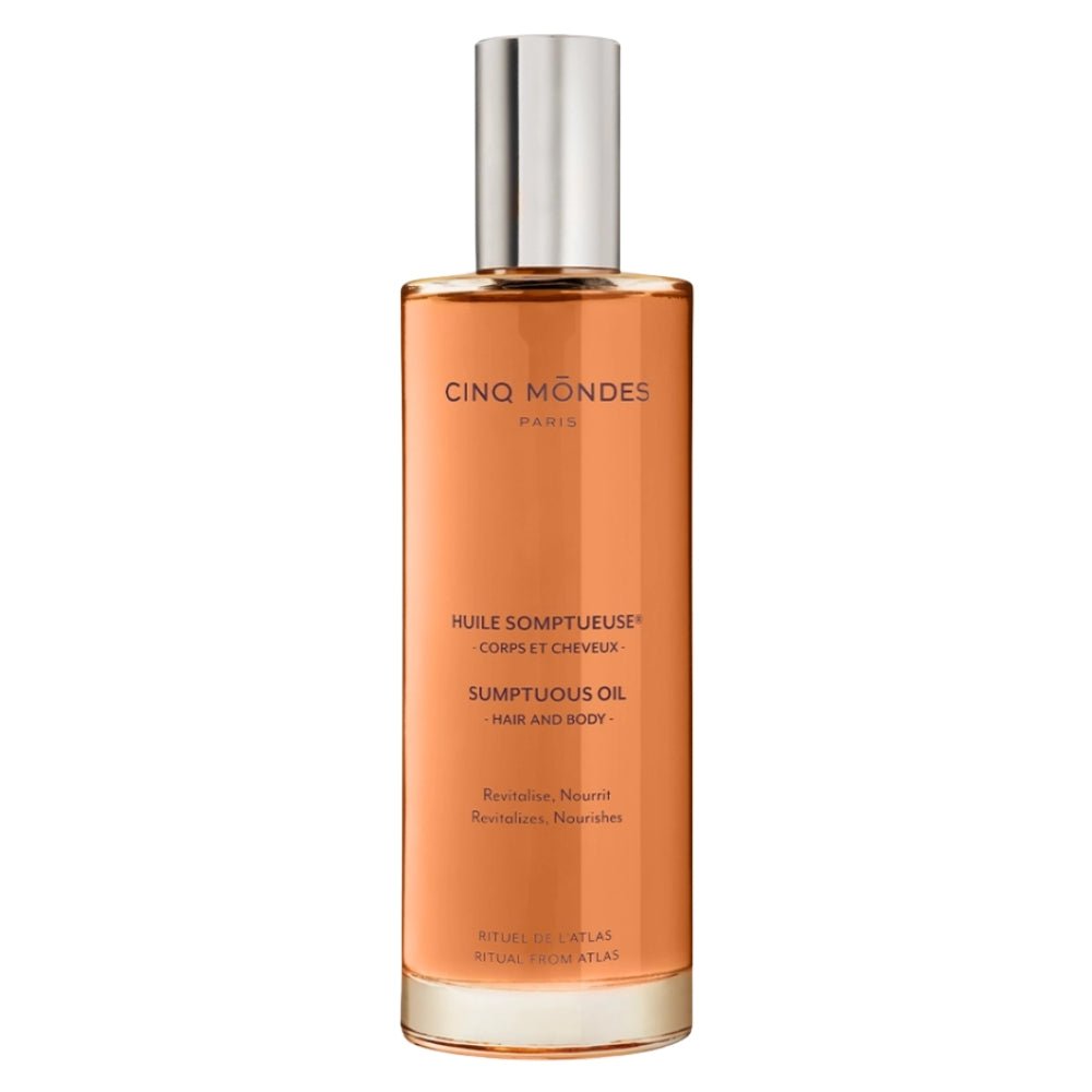 Cinq Mondes Huile Somptueuse de l’Orient 150ml – luxuriöses Trockenöl mit Argan-, Sesam- und Olivenöl für trockene Haut & Haare, Produktabbildung