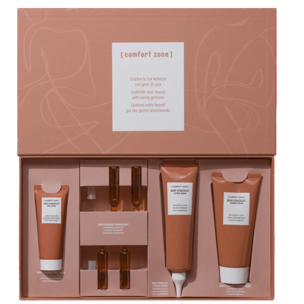 Comfort Zone Body Strategist 28-Day Cellulite Kit, umfassendes Pflegeset zur Reduktion von Cellulite