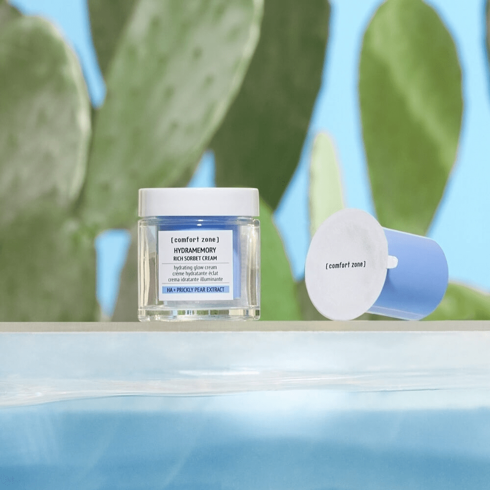 Comfort Zone Hydramemory Refill Rich Sorbet Cream 50ml, feuchtigkeitsspendende Creme in einer Mood-Aufnahme