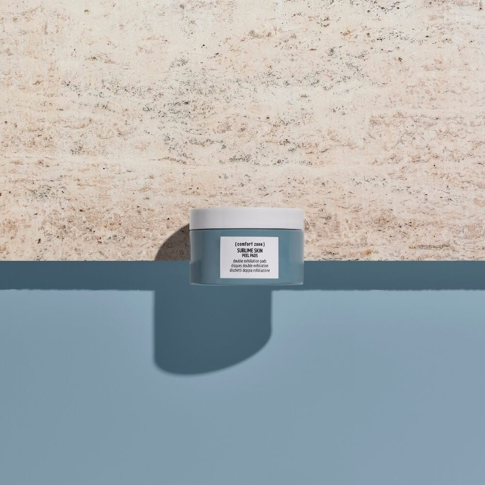 Comfort Zone Sublime Skin Peel Pad 28 Stk., exfolierende Pads für ein verfeinertes Hautbild in einer Mood-Aufnahme