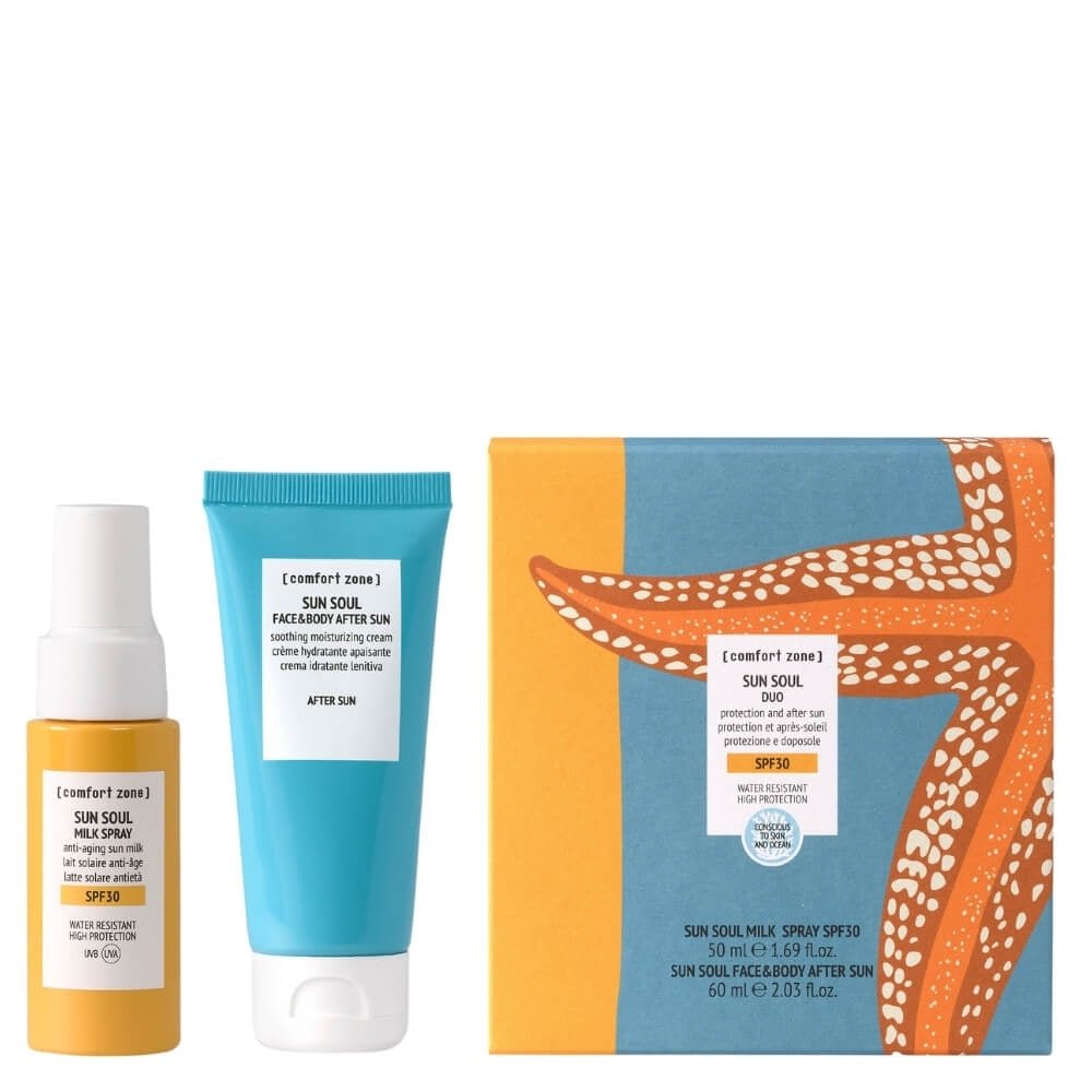 Comfort Zone Sun Soul Duo, Set mit Sonnenschutz und After-Sun-Pflege für gesunde Haut