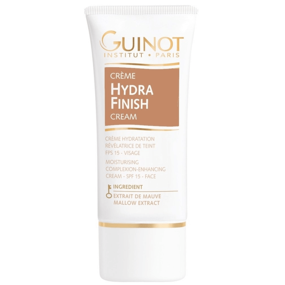 GUINOT Creme Hydra Finish - BB-Creme - getönte Feuchtigkeitspflege mit Lichtschutzfaktor 15, Tube 30ml