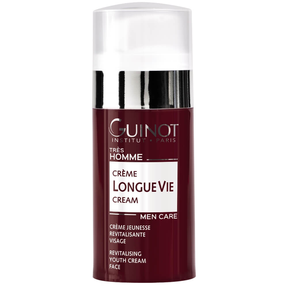 Guinot Longue Vie Homme – revitalisierende Anti-Aging-Creme für Männerhaut mit regenerierender Wirkung