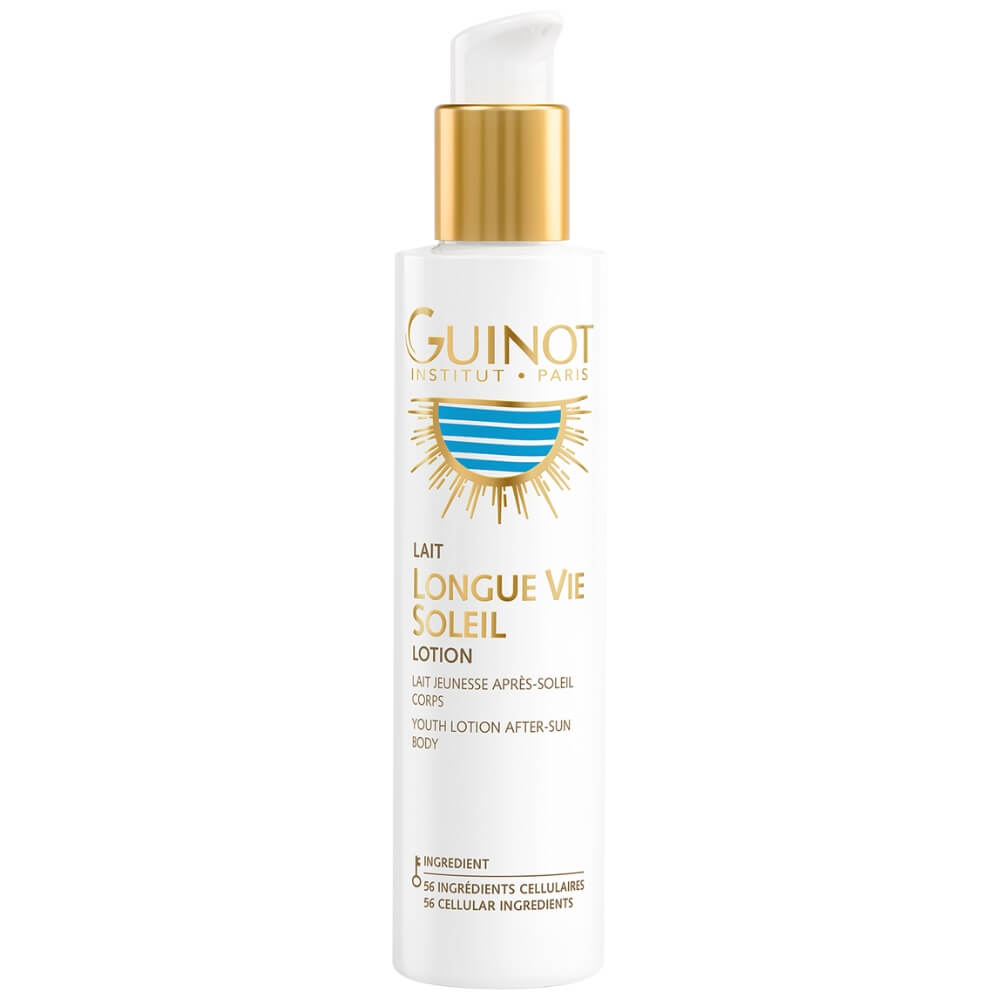 Guinot Longue Vie Soleil After-Sun Milch – beruhigende Körperpflege nach dem Sonnenbad mit Anti-Aging-Wirkung