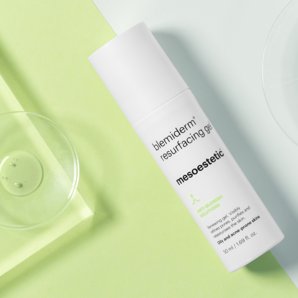 Blemiderm Resurfacing Gel von Mesoestetic – Texturansicht für empfindliche Hautpflege
