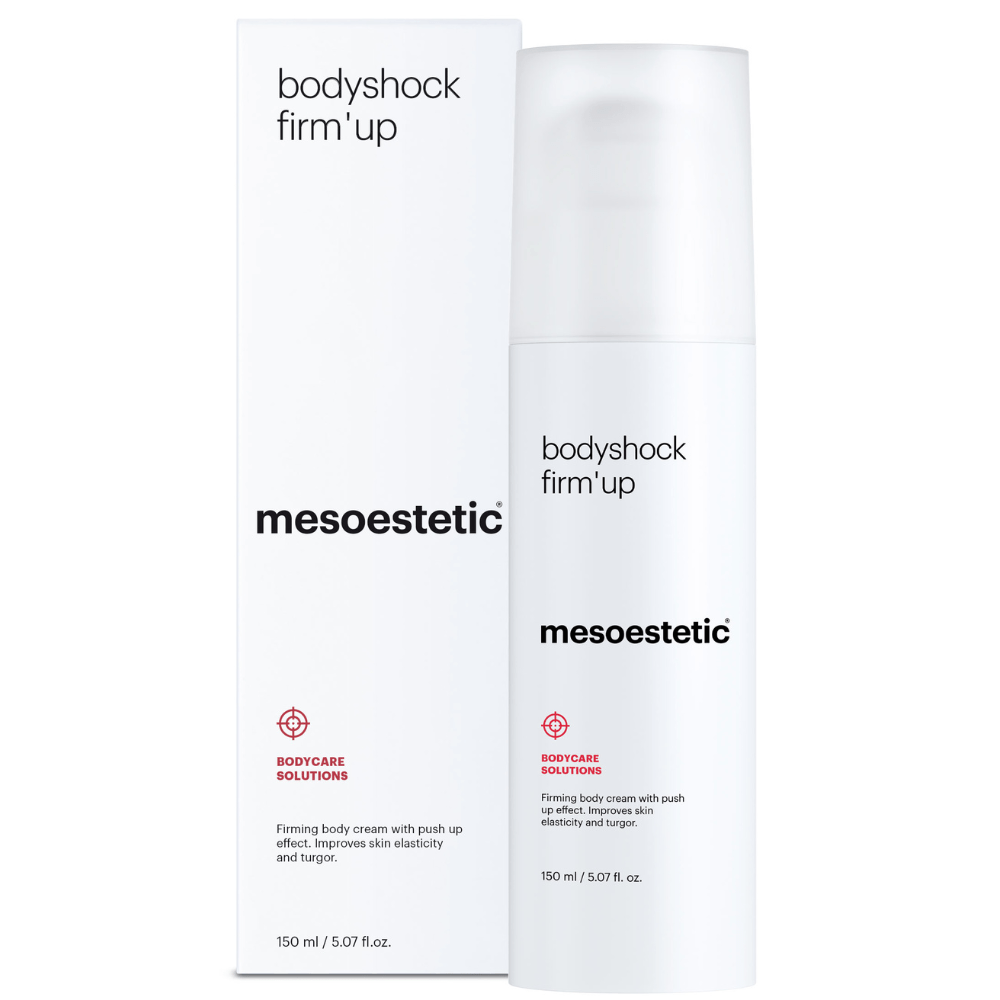 Mesoestetic Bodyshock Firm Up Creme zur Verbesserung der Hautkontur inklusive Außenverpackung
