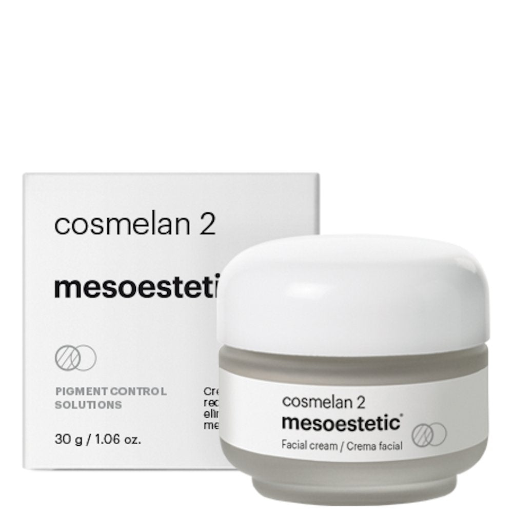 Mesoestetic Cosmelan 2 30g – Produktfoto der depigmentierenden Creme zur Behandlung von Hyperpigmentierung und Hautverfärbungen