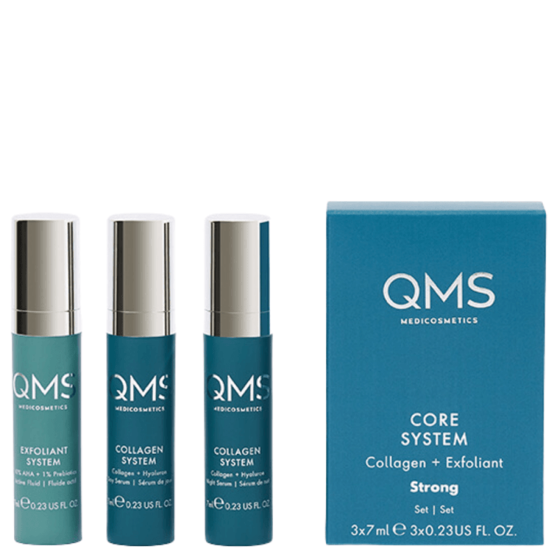 QMS Core System – Ampullen-Set mit Verpackung, Collagen-Anti-Aging-Pflege
