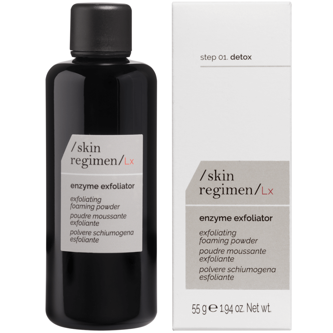 Skin Regimen LX Enzyme Exfoliator – innovatives Peeling-Puder mit natürlichen Enzymen, entfernt sanft abgestorbene Hautzellen und lässt die Haut frisch erstrahlen.
