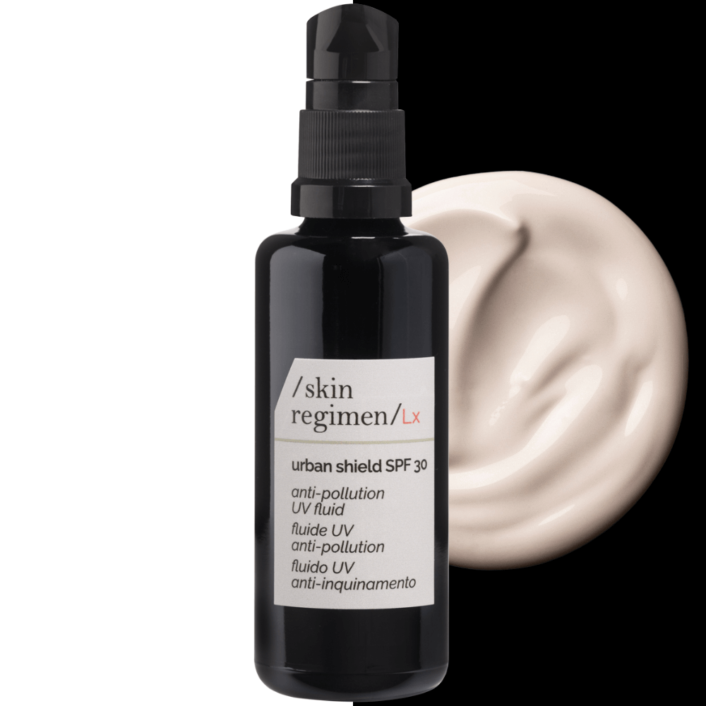 Urban Shield SPF 30 von Skin Regimen – antioxidative Tagescreme mit LSF 30 und Anti-Pollution-Wirkung für urbanen Hautschutz.
