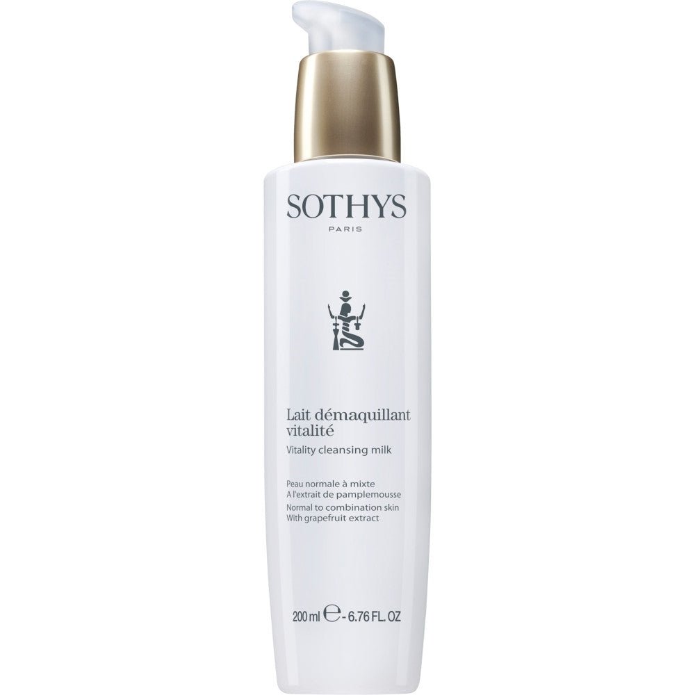 Sothys Lait Démaquillant Vitalité Reinigungsmilch (200 ml) - Flasche mit Pumpspender