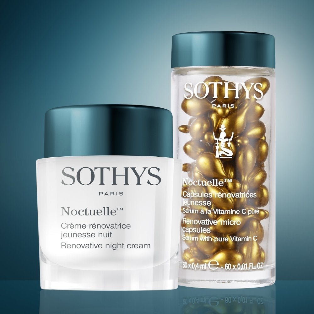 Sothys Noctuelle Nachtcreme mit Vitamin C Kapseln – Anti-Aging Nachtpflegeroutine - Moodbild