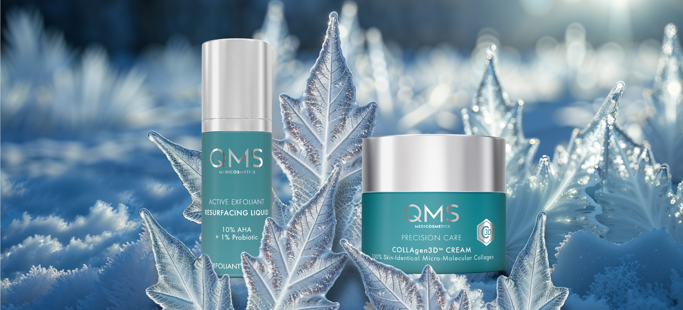 QMS Medicosmetics Winterpflege zur Stärkung der Hautbalance mit Exfoliant und Creme