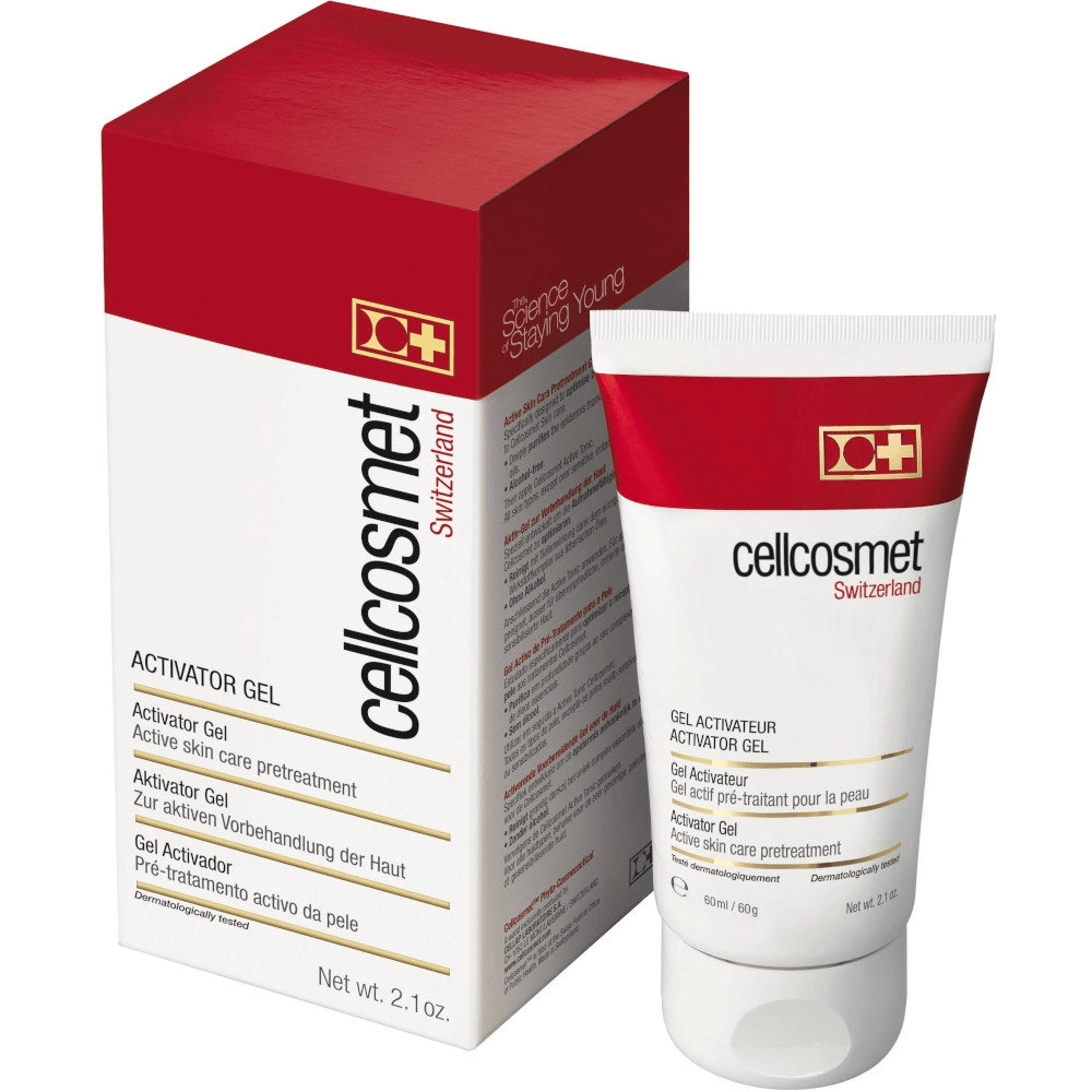 Cellcosmet Activator Gel 60 ml mit Originalverpackung – praktisches Reisegel zur Hautvorbereitung, antioxidativ und antibakteriell