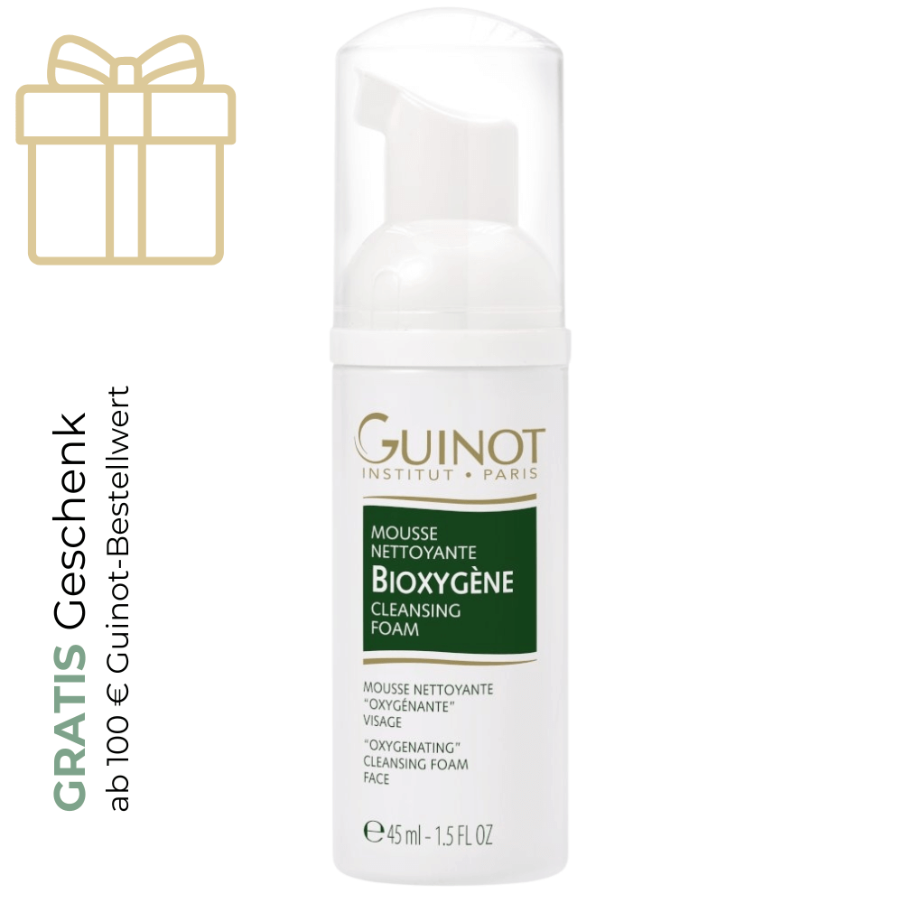 Gratis Guinot Mousse Bioxygene Reinigungsschaum Mini – Geschenk ab 100 Euro Bestellwert.