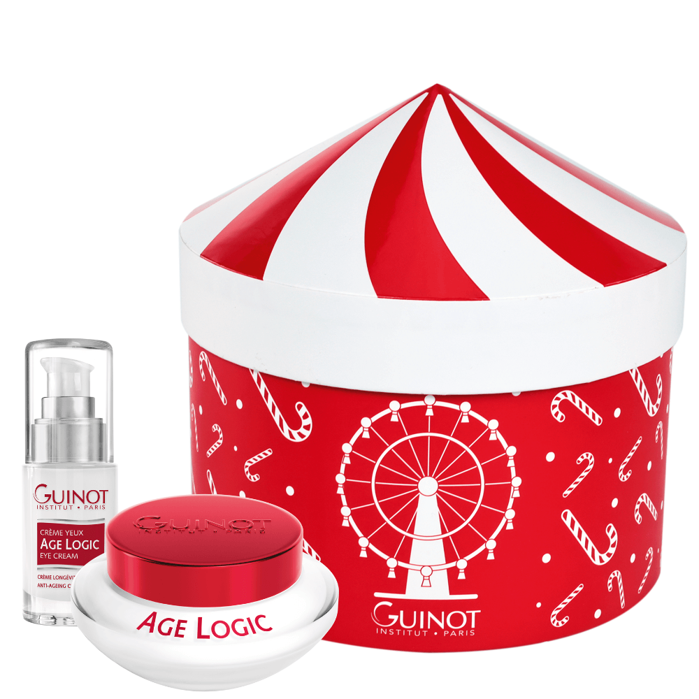 Guinot Age Logic Coffret – luxuriöses Anti-Aging Geschenkset mit Crème Age Logic 50 ml und Age Logic Yeux 15 ml in festlicher Geschenkbox.
