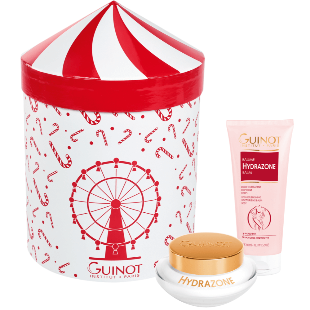 Guinot Hydrazone Coffret – luxuriöses Pflege-Set mit Hydrazone Creme 50 ml und Hydrazone Body Balm 200 ml in festlicher Geschenkbox.
