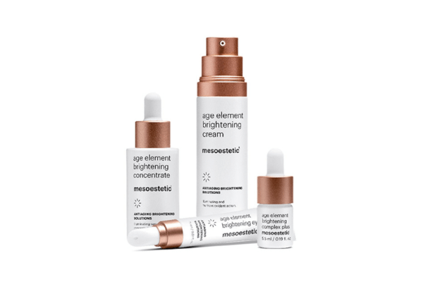 Mesoestetic Age Element Brightening Solutions – fünf hochwertige Pflegeprodukte zur Hautaufhellung