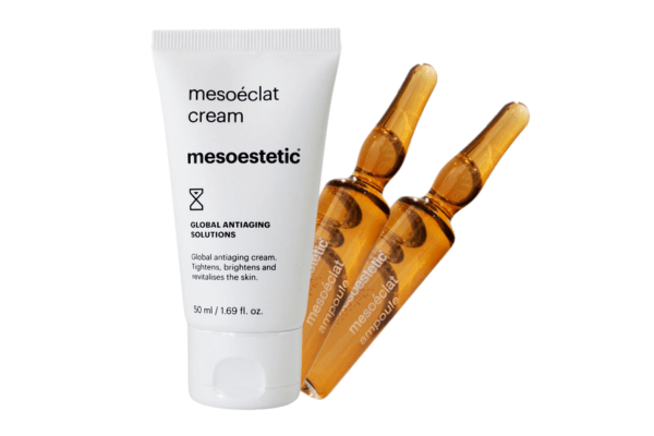 Ganzheitliche Anti-Aging-Lösungen von Mesoestetic zur Bekämpfung aller sichtbaren Zeichen der Hautalterung – für ein strafferes, ebenmäßigeres und jugendlicher wirkendes Hautbild.