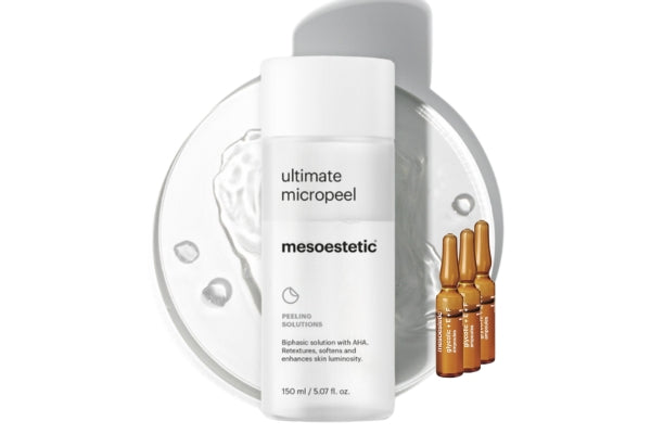 Intensiv wirkende Peeling-Lösungen von Mesoestetic zur professionellen Hauterneuerung und Verfeinerung des Hautbilds – für glattere, strahlendere Haut und ein ebenmäßiges Hautbild.