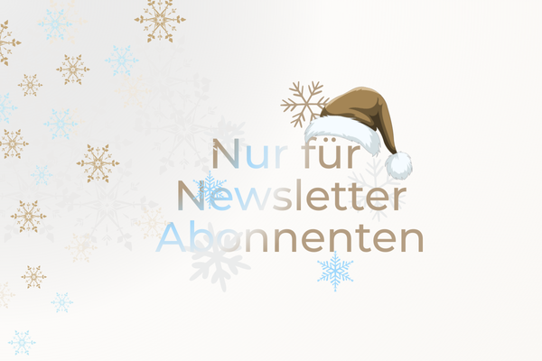 Winter Glow Weeks Newsletter-Banner – exklusive Vorteile nur für Abonnenten