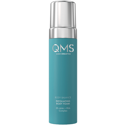 QMS Exfoliating Body Foam 200 ml – Sanfter, peelender Körperschaum mit Glycol- &amp; Mandelsäure für glatte, strahlende Haut.