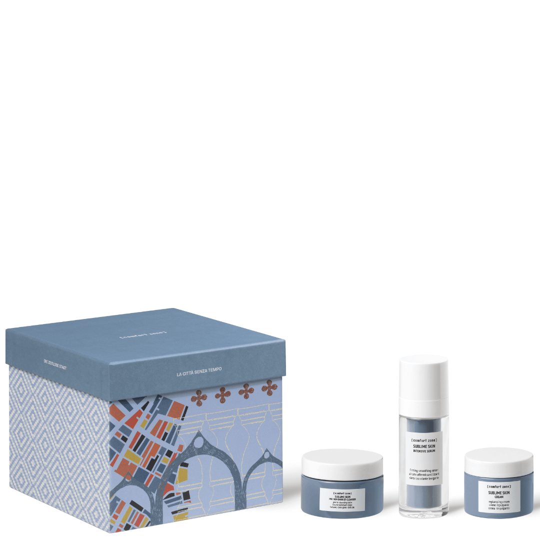 Comfort Zone Sublime Skin The Timeless City Anti-Aging Set – exklusive Gesichtspflege für reife Haut in elegantem Design, perfekt als Geschenkset.
