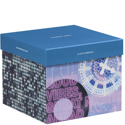 Edle Kartonverpackung des Comfort Zone The Bustling City Geschenksets – modernes Design mit hochwertigen Pflegeprodukten für die tägliche Gesichtspflege.