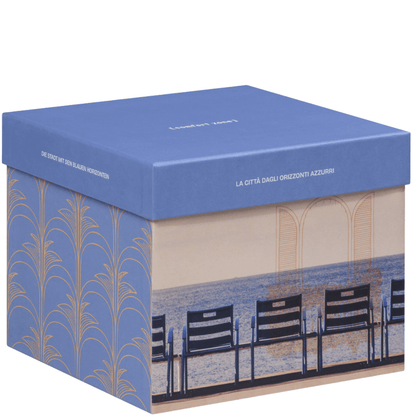 Edle Kartonverpackung des Comfort Zone The City of Blue Horizons Geschenksets – elegantes Design mit hochwertigen Hautpflegeprodukten.