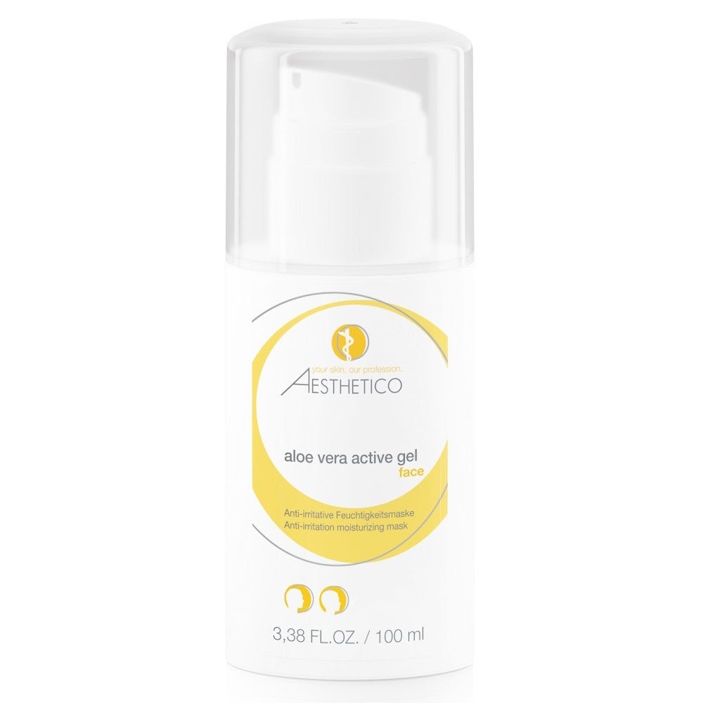 AESTHETICO Aloe Vera Active Gel – 100 ml beruhigendes Feuchtigkeitsgel für gereizte und empfindliche Haut
