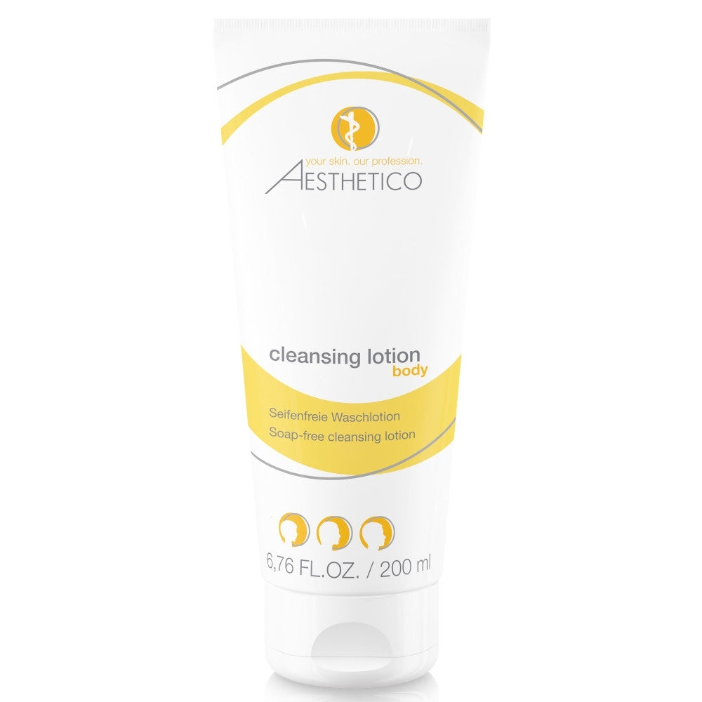 AESTHETICO Cleansing Lotion – 200 ml milde Reinigungslotion für empfindliche Haut, entfernt schonend Schmutz