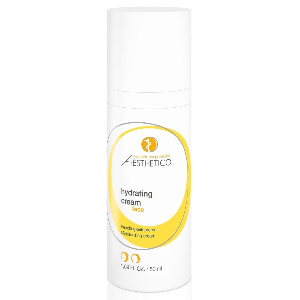 AESTHETICO Hydrating Cream – 50 ml feuchtigkeitsspendende Gesichtscreme mit Hyaluronsäure, ideal für trockene und normale Haut