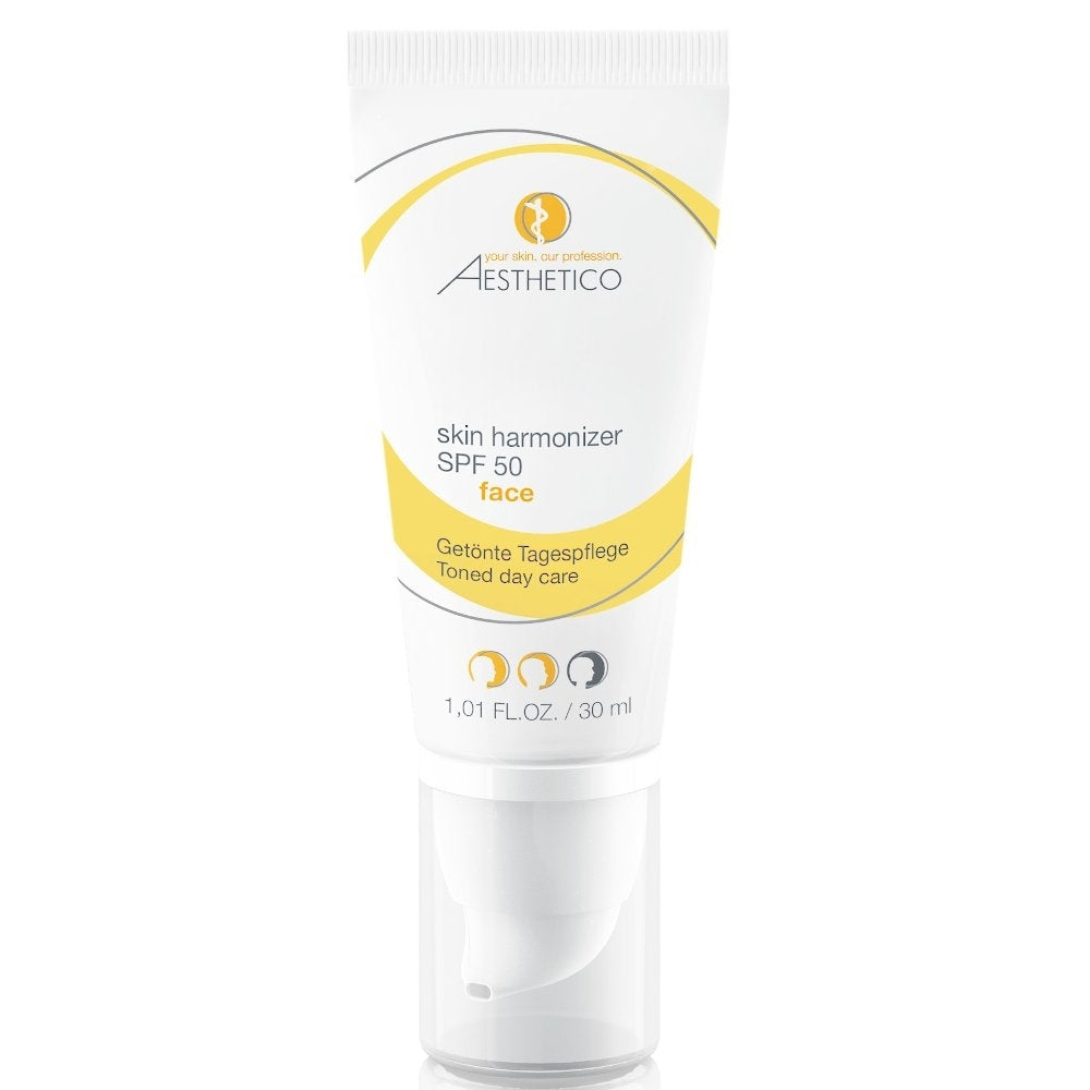 AESTHETICO Skin Harmonizer SPF 50 – 30 ml getönte Tagespflege mit hohem UV-Schutz, gleicht Unebenheiten aus und schützt die Haut vor Sonneneinstrahlung