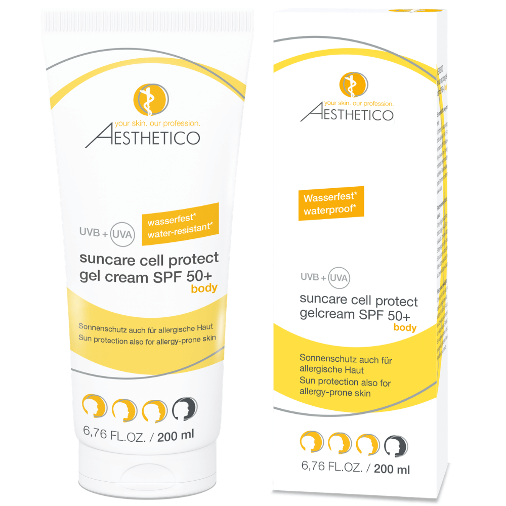 AESTHETICO Cell Protect Gel Cream SPF 50+, sehr hoher UV-Schutz für allergische Haut