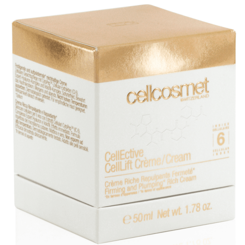 Cellcosmet CellLift Cream Verpackung – luxuriöse Anti-Aging Gesichtscreme, straffend und revitalisierend