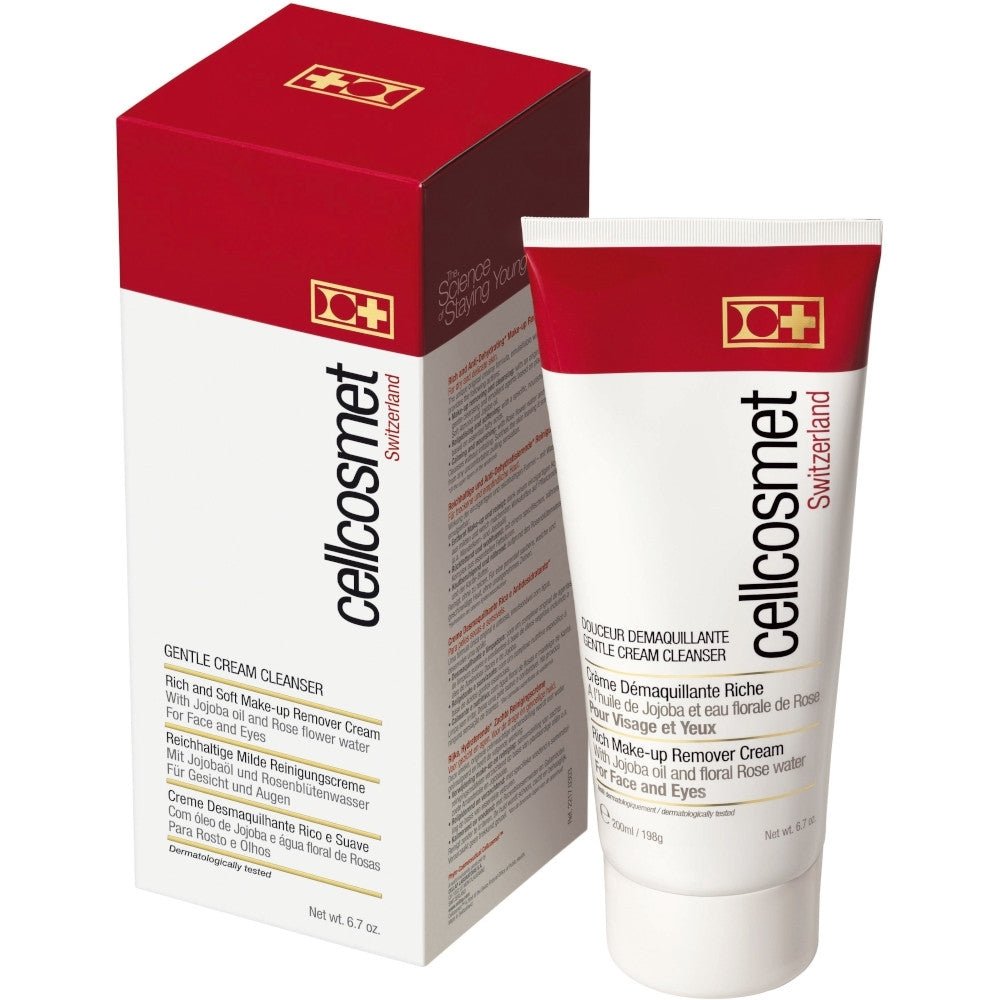 Cellcosmet Gentle Cream Cleanser – Verpackung der cremigen Gesichtsreinigung, besonders hautschonend.