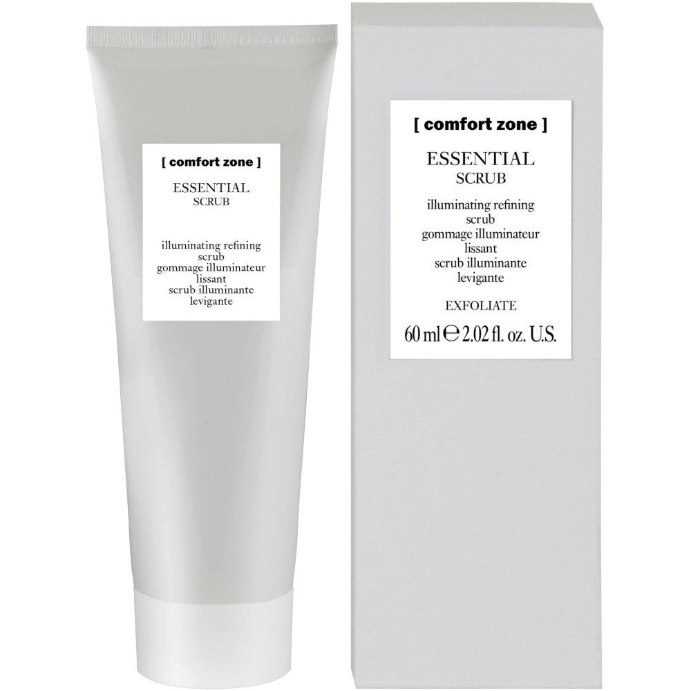 Comfort Zone Essential Scrub 60ml, revitalisierendes Gesichtspeeling zur Entfernung abgestorbener Hautzellen