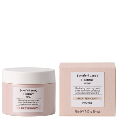 Comfort Zone Luminant Cream, aufhellende Gesichtscreme im Tiegel mit Originalverpackung