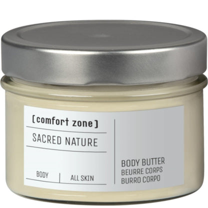 Comfort Zone Sacred Nature Body Butter 200ml, nährende Körperbutter für geschmeidige Haut - Tiegel