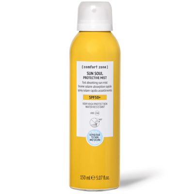  Comfort Zone Sun Soul Protective Mist SPF50 150ml, hochschützendes Sonnenspray mit LSF 50+ für den Körper