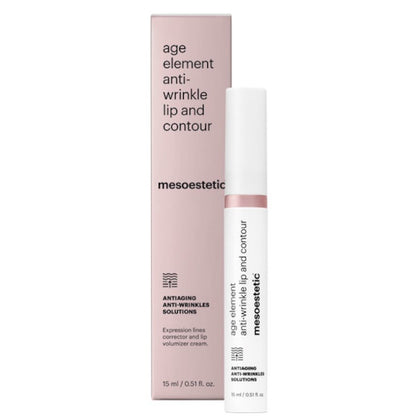 Mesoestetic Age Element Anti-Wrinkle Lip Contour 15ml – Produktfoto der Lippenpflege zur Faltenreduktion und Konturverbesserung