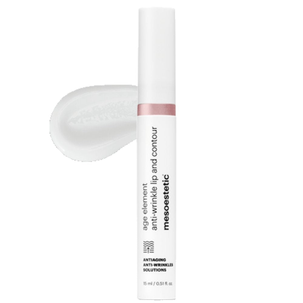 Mesoestetic Age Element Anti-Wrinkle Lip Contour Textur – Nahaufnahme der cremigen Formulierung zur Reduktion von Lippenfalten