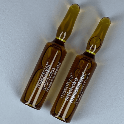 Mesohyal Artichoke Ampullen – ideal zur Unterstützung von Cellulite-Behandlungen und Hautstraffung.